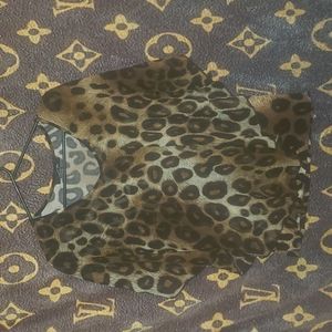 Adel and May leopard print blouse